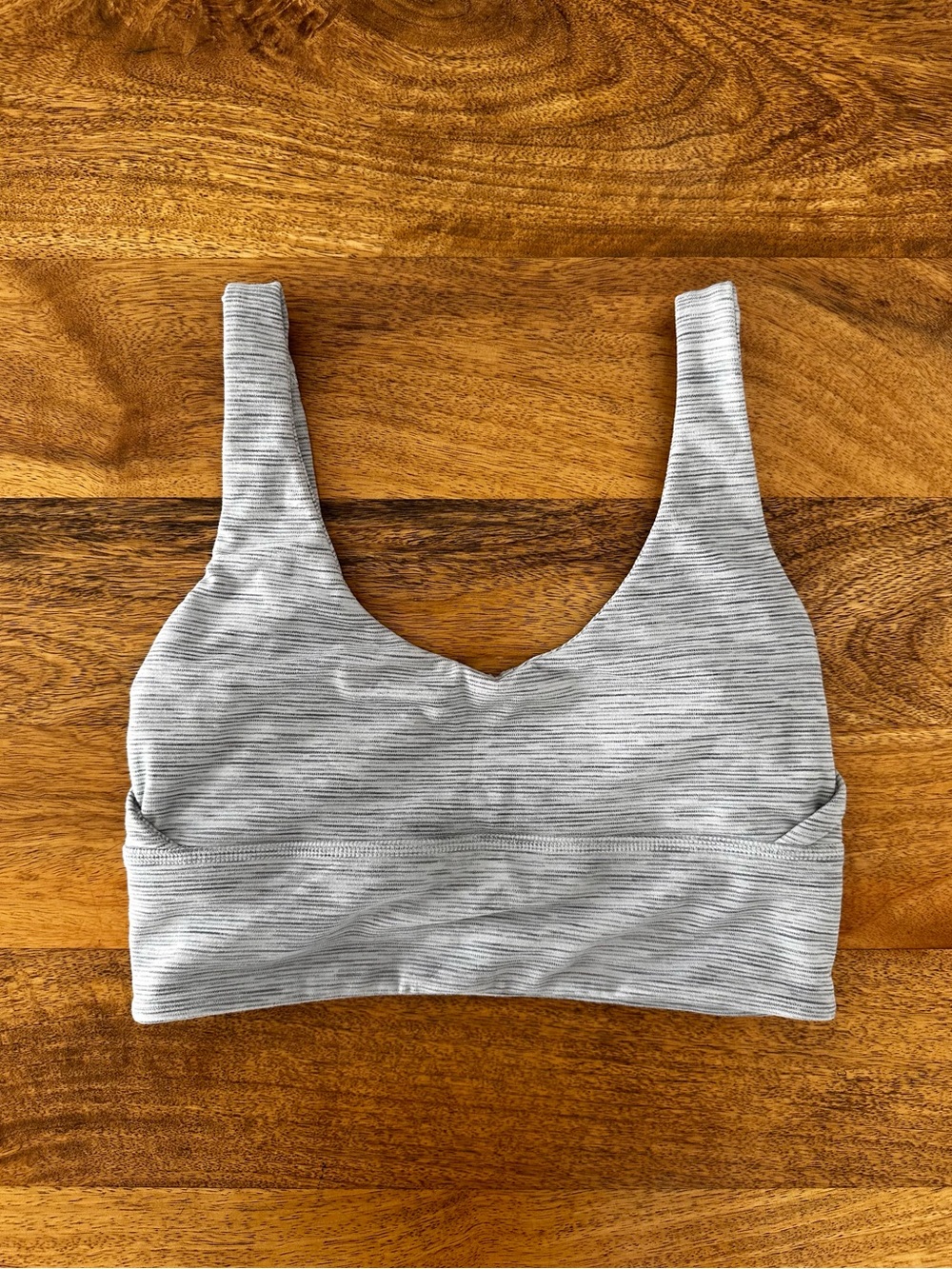 Lululemon Align Reversible Bra Gray Heather Size 4 Super Soft